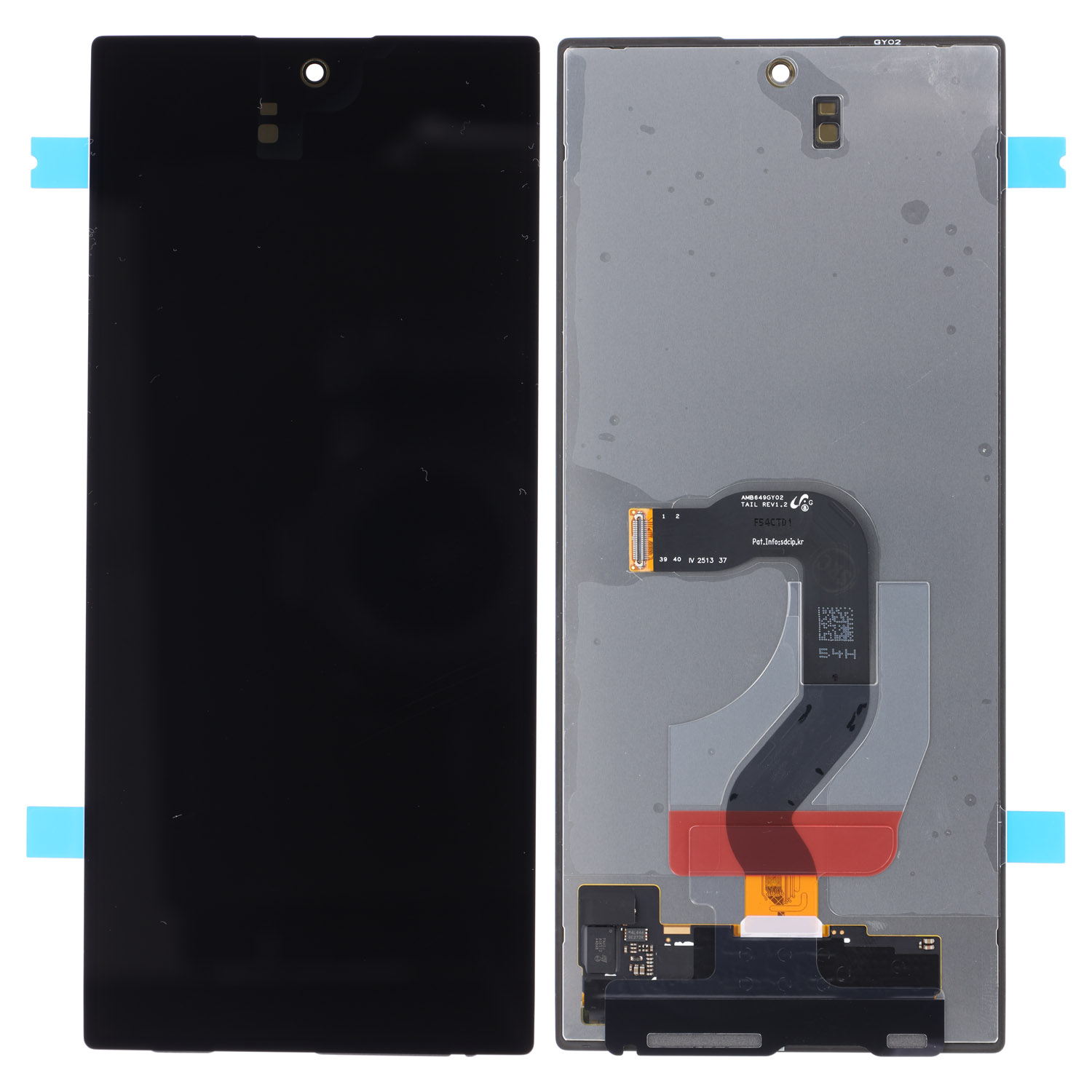Samsung Galaxy Z Fold7 F966B Sub Display And Digitizer Black Service Pack