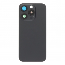 Apple iPhone 15 Pro Backcover Glass - With Camera Frame + Iron Plate + NFC Magnet - Black OEM