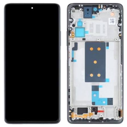 LCD Complete Frame Xiaomi 11T black (service pack)