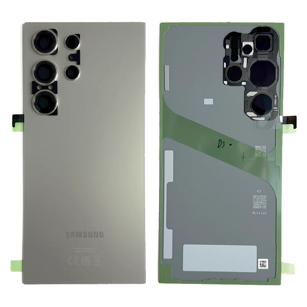 Back Battery Cover Lens Samsung S24 Ultra S928 titanium gray OEM