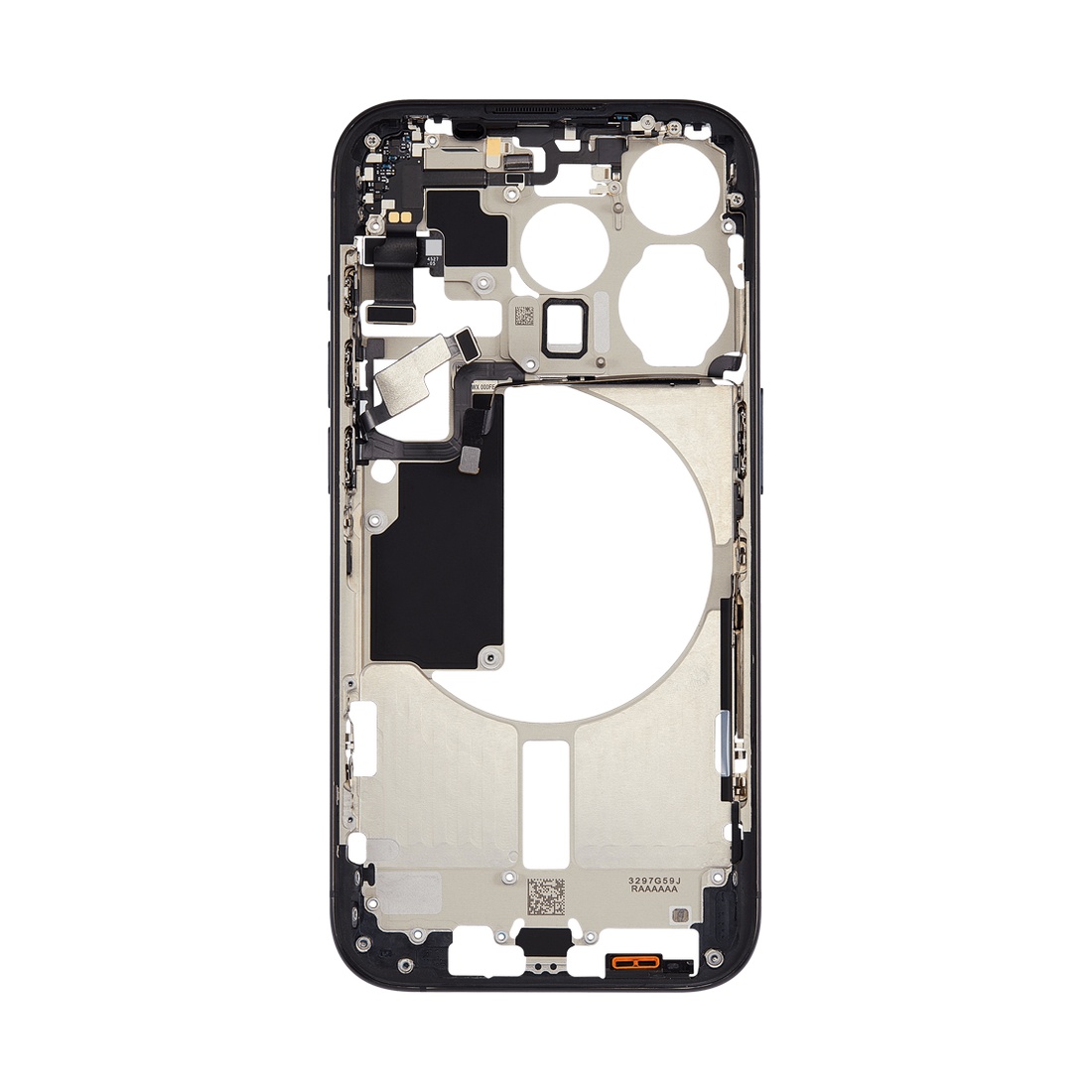 Apple iPhone 15 Pro Max Midframe - With Small Parts - Natural PULLED