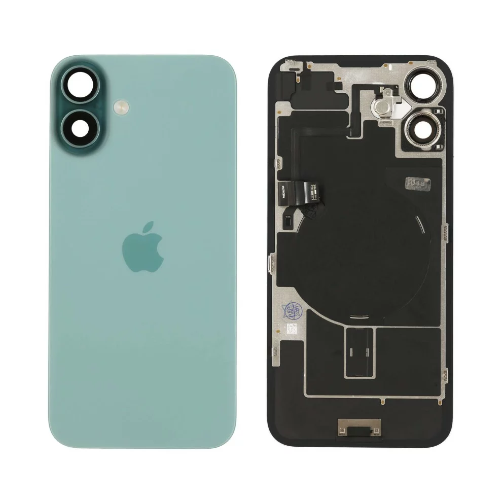 Apple iPhone 16 Plus Back Glass With NFC, Enlarged Camera Frame Teal pulled