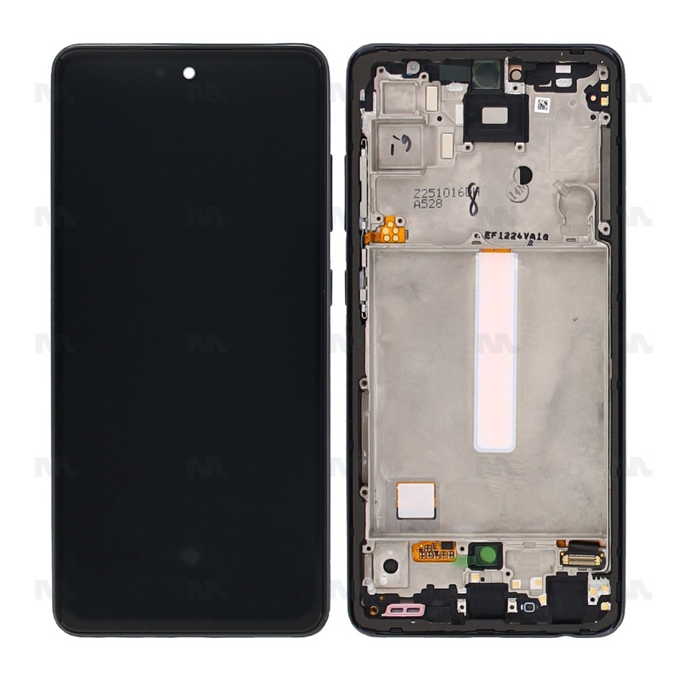 Samsung Galaxy A52 A525F, A52 5G A526B Display And Digitizer With Frame Awesome Black Service Pack