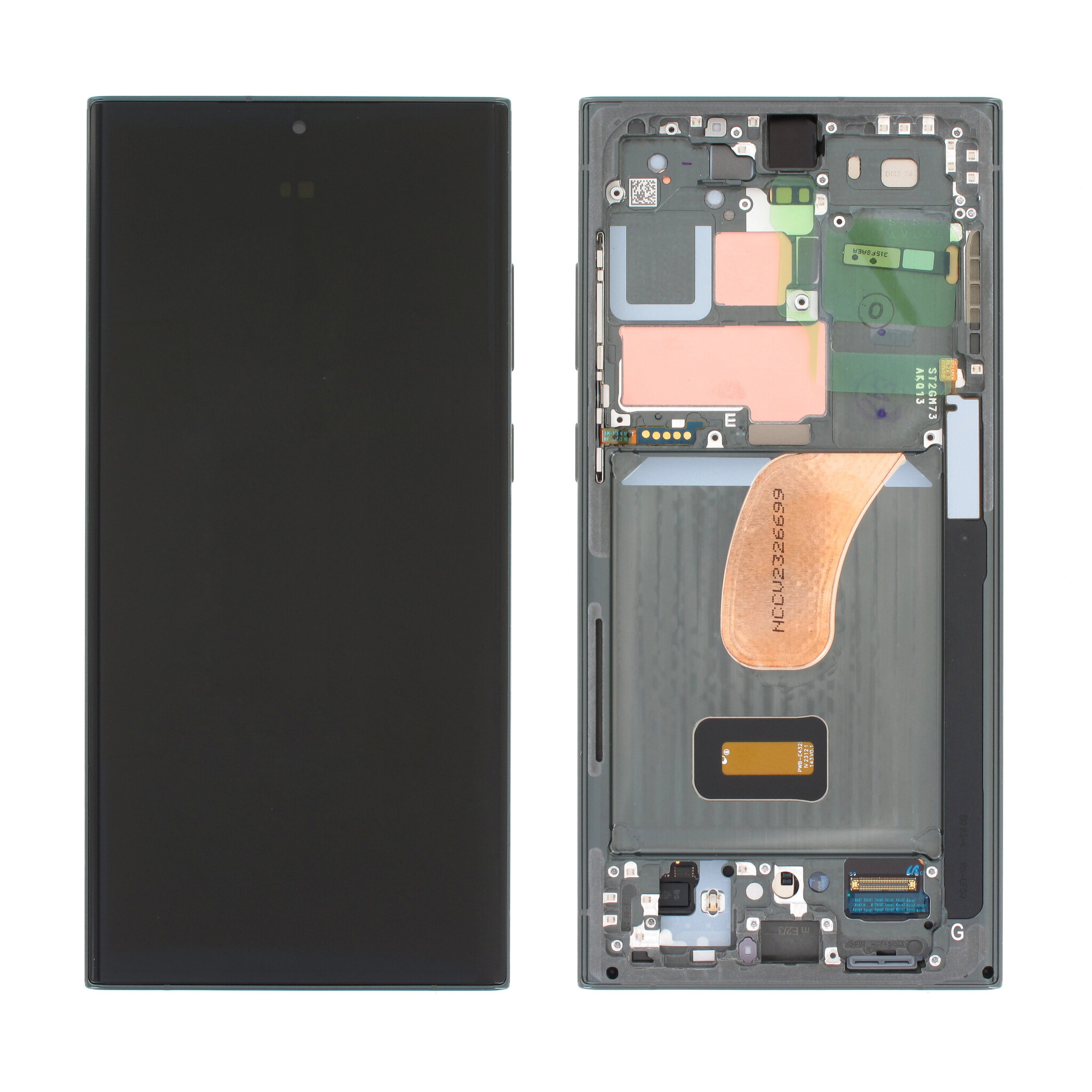 Samsung Galaxy S23 Ultra S918B Display and Digitizer Green Service Pack