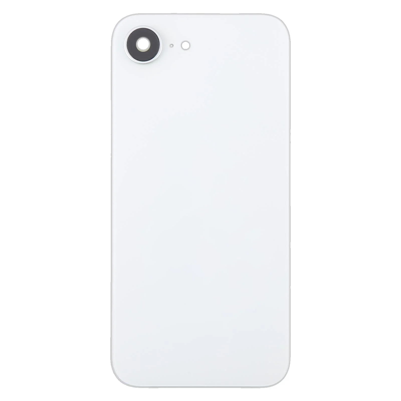 Apple iPhone 16e Back Glass Without NFC, Enlarged Camera Frame White oem