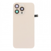 Apple iPhone 16 Pro Backcover Glass - With Flash Light Flex + Magsafe Magnets + Wireless Charging Flex - Gold PULLED