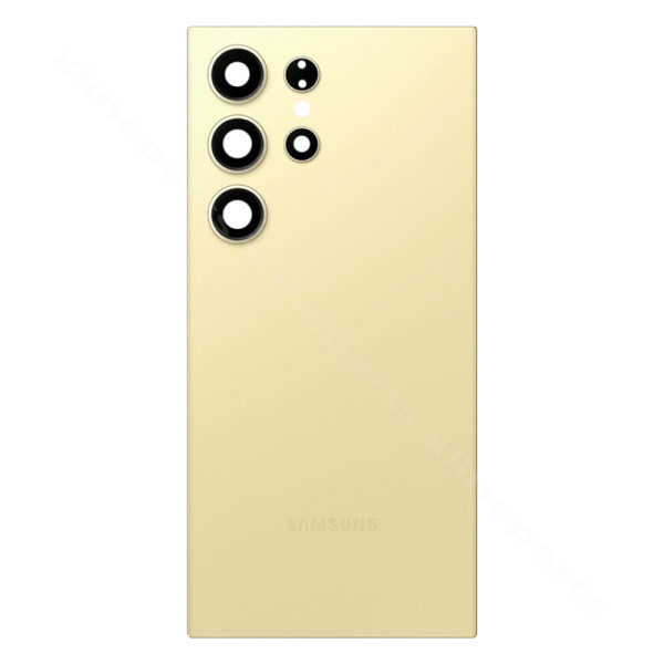 Back Battery Cover Lens Samsung S24 Ultra S928 titanium yellow OEM