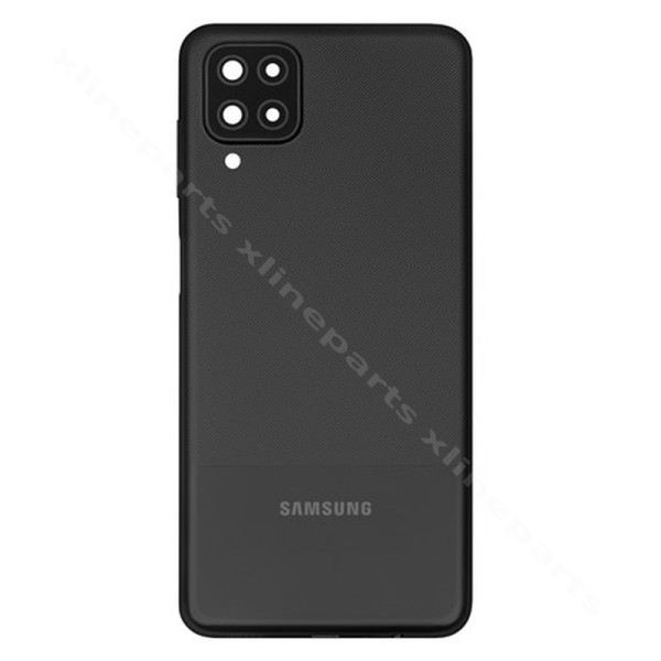 Back Battery Cover Lens Samsung A12 A127 black (Original)