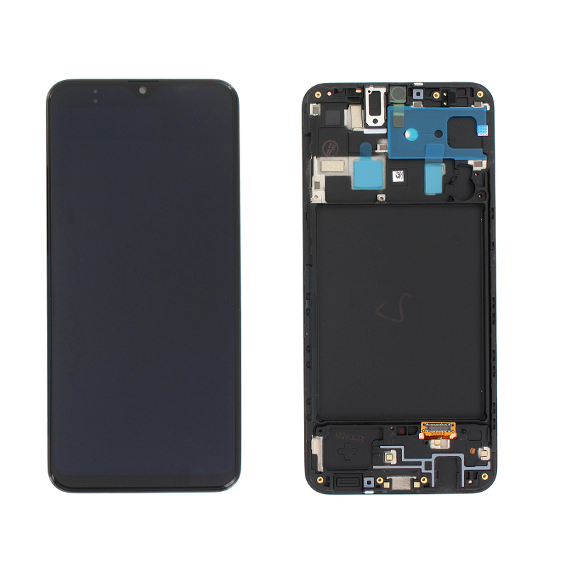 Samsung Galaxy A20 LCD Display + Touchscreen + Frame SERVICE PACK