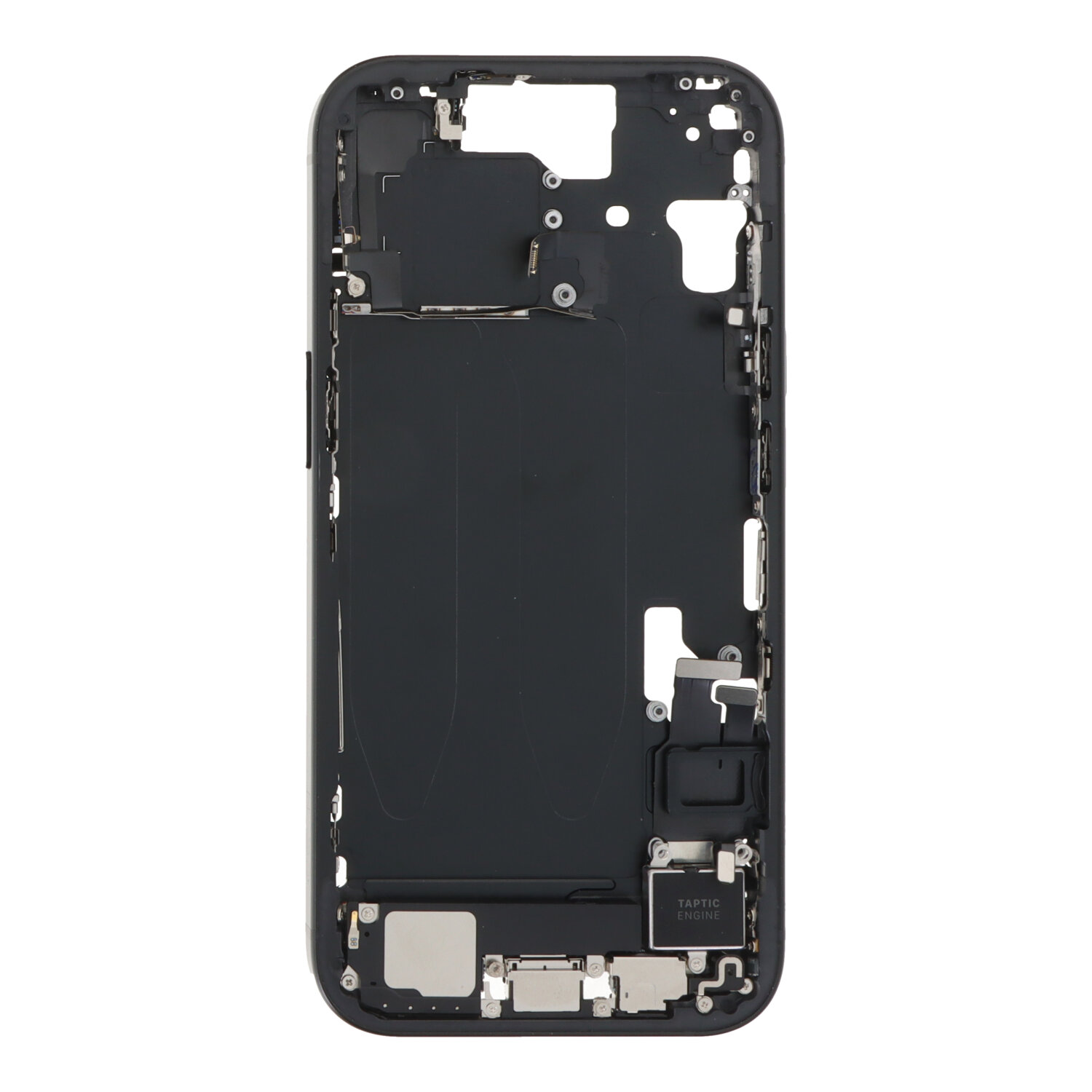 Apple iPhone 15 Midframe - With Parts - Black PULLED