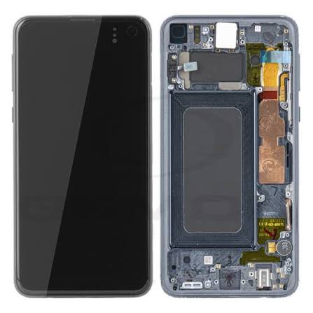 Samsung Galaxy S10e G970F Display And Digitizer With Frame Prism Black Service Pack