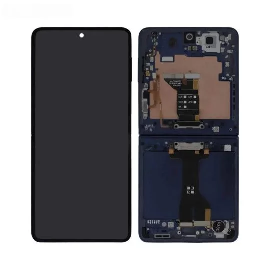 Samsung Galaxy Z Flip5 F731B Main Display And Digitizer With Frame Blue, Gray Service Pack