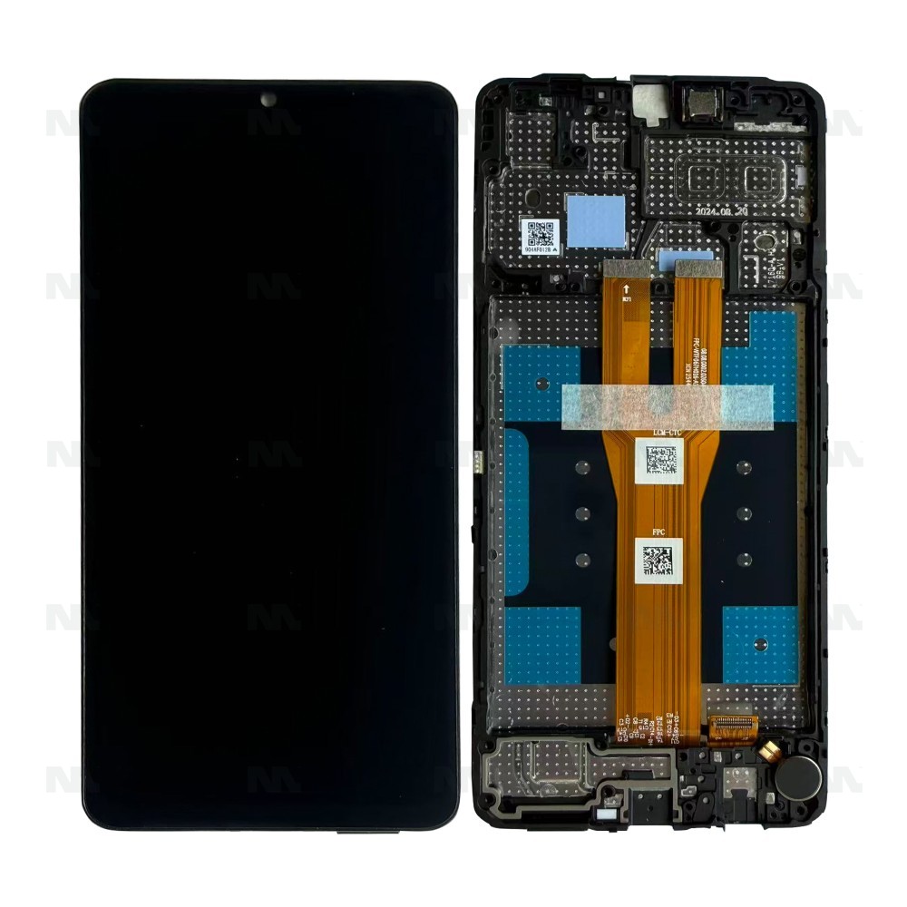 Samsung Galaxy A06 A065F Display And Digitizer With Frame Black Service Pack