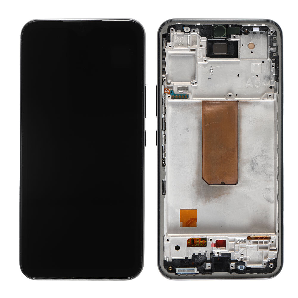 Samsung Galaxy A54 5G A546B Display And Digitizer With Frame Black Service Pack