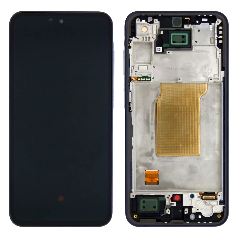 Samsung Galaxy A35 A356B Display And Digitizer With Frame Navy Service Pack