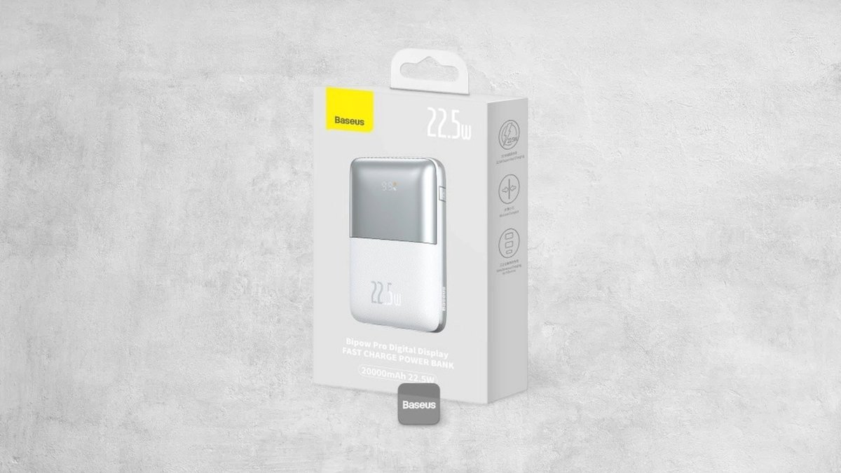Powerbank Baseus Bipow Pro 20000mah, 2xusb, Usb-c,