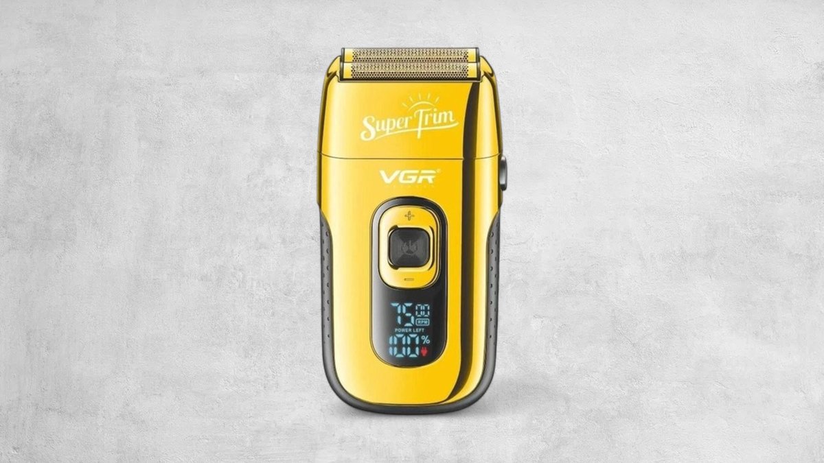 Vgr V-332 Rechargeable 3-speed Beard Electric Professional Foil Shaver - Gold