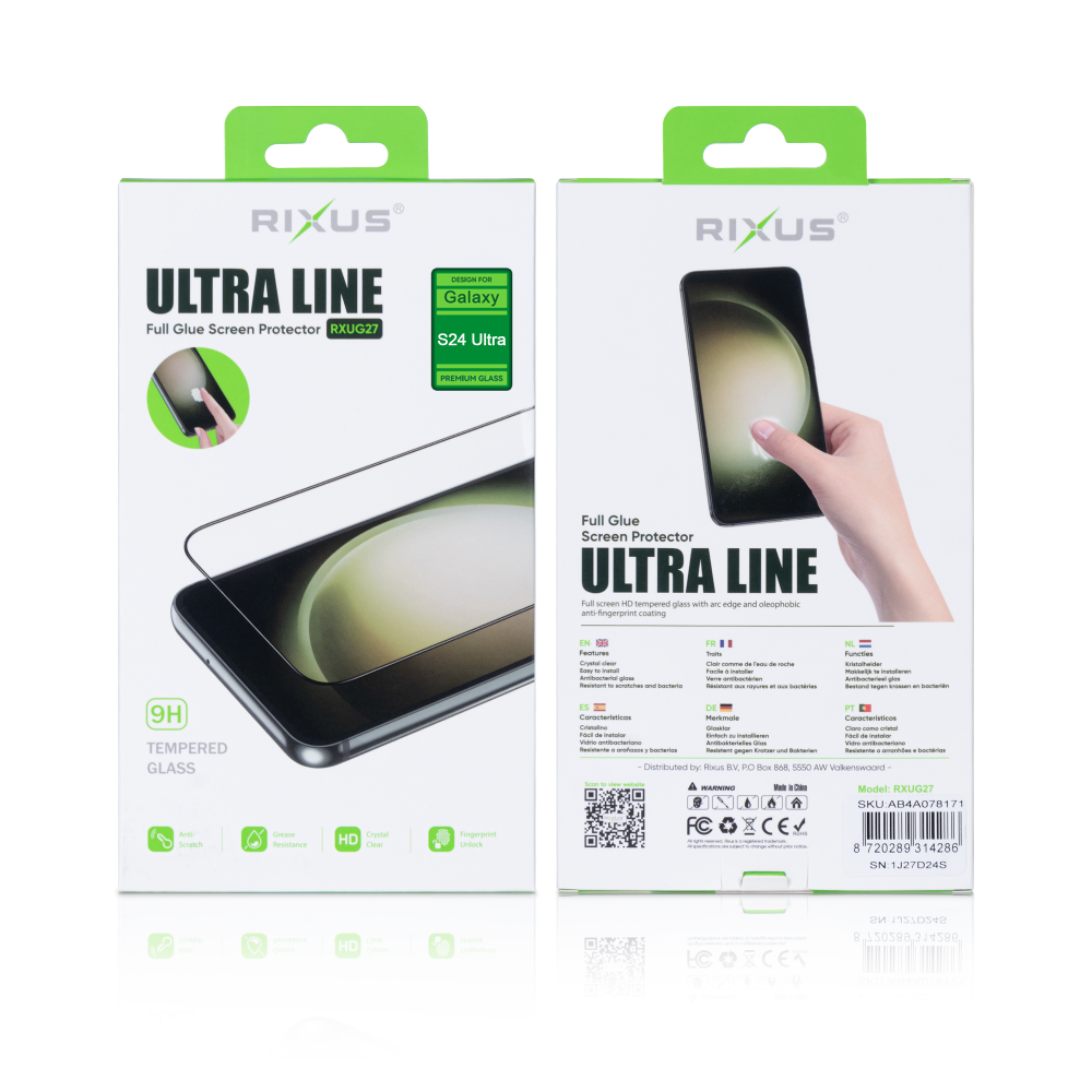 Rixus Clear HD Ultra Line Tempered Glass For Samsung Galaxy S24 Ultra