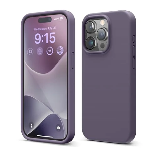 Premium Silicone Case for iPhone 15 PrO   Color: Deep Purple