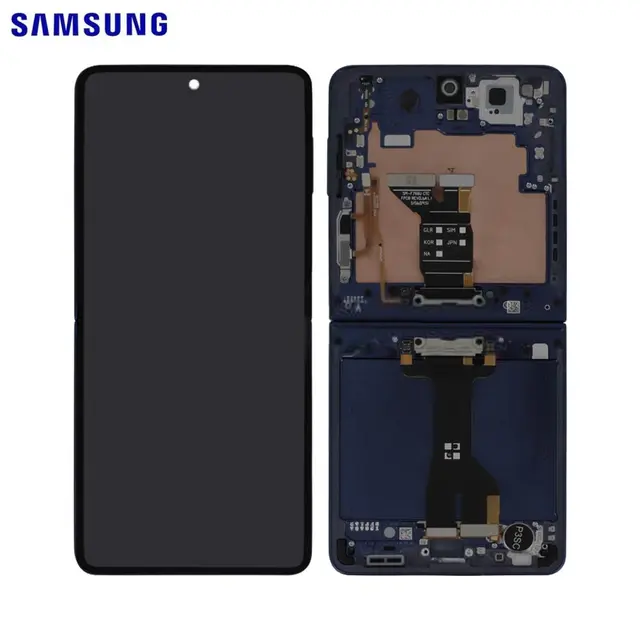 Samsung Galaxy Z Flip7 F766B Display And Digitizer With Frame Blue Service Pack