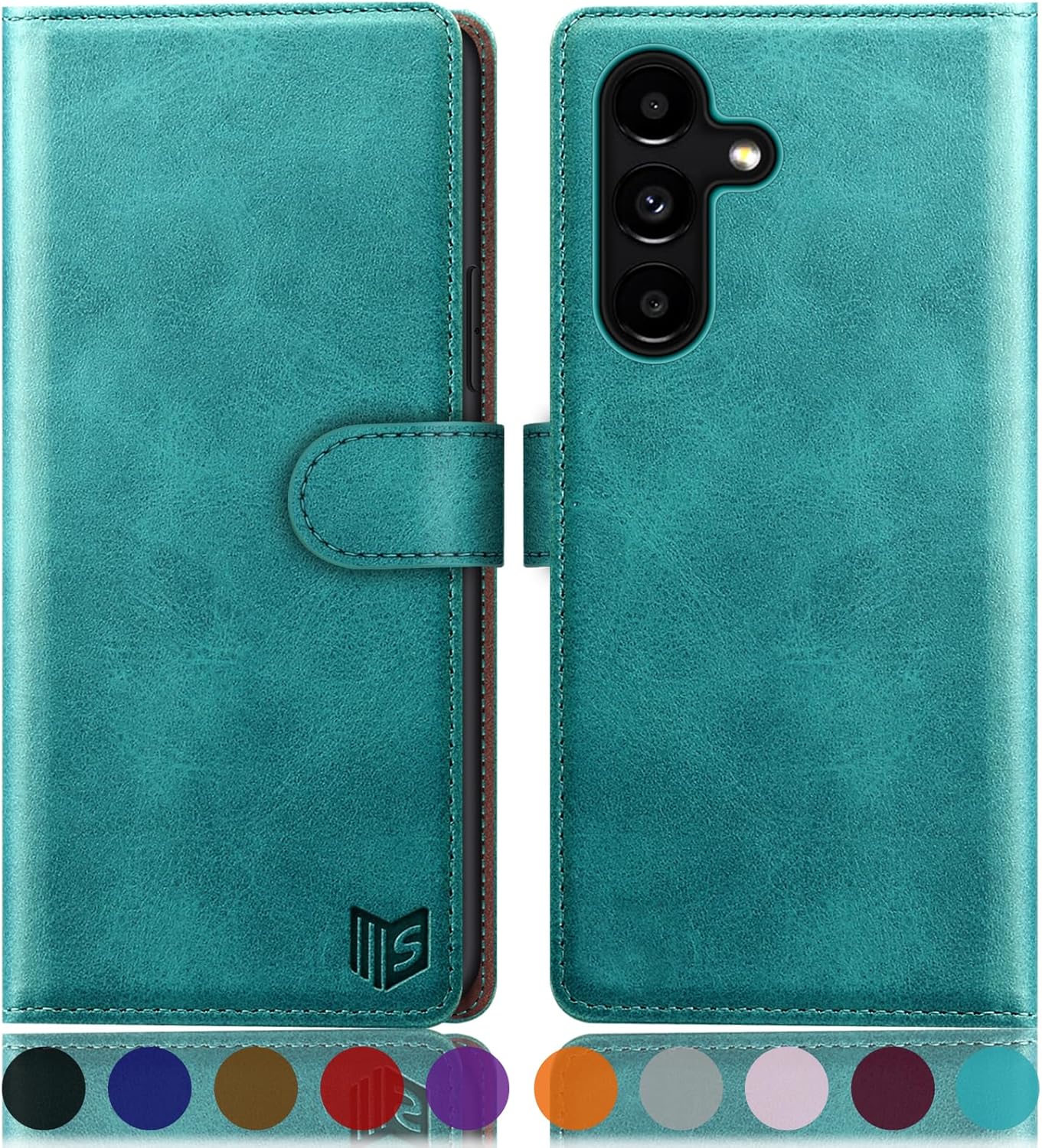 Samsung Galaxy A25 Wallet Case Dark Green