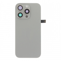 Apple iPhone 15 Pro Backcover Glass - Flash Light Flex + Magsafe Magnets + Wireless Charging Flex - Natural