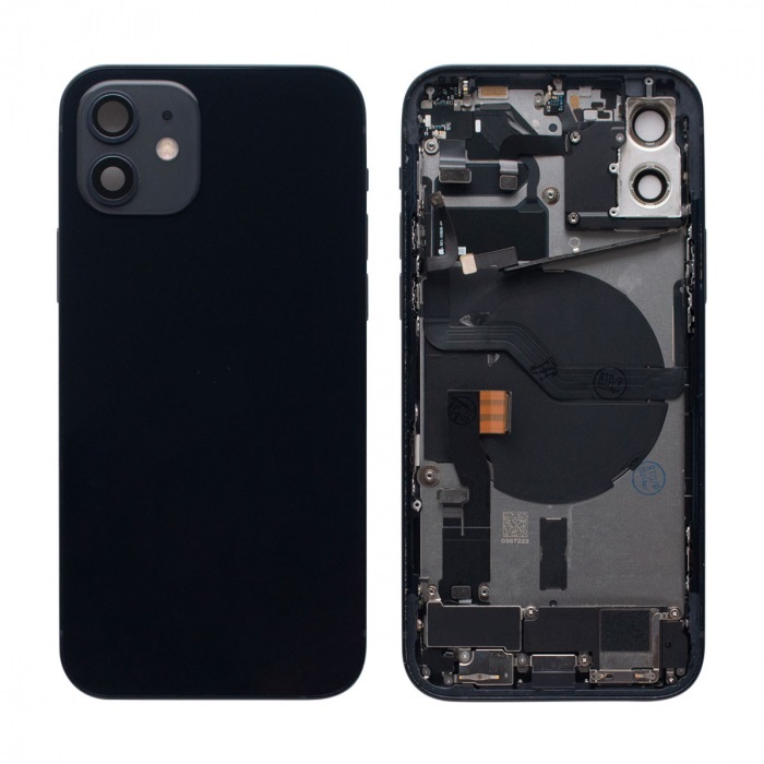 Apple iPhone 12 Backcover - With Small Parts - Refurbished - Black