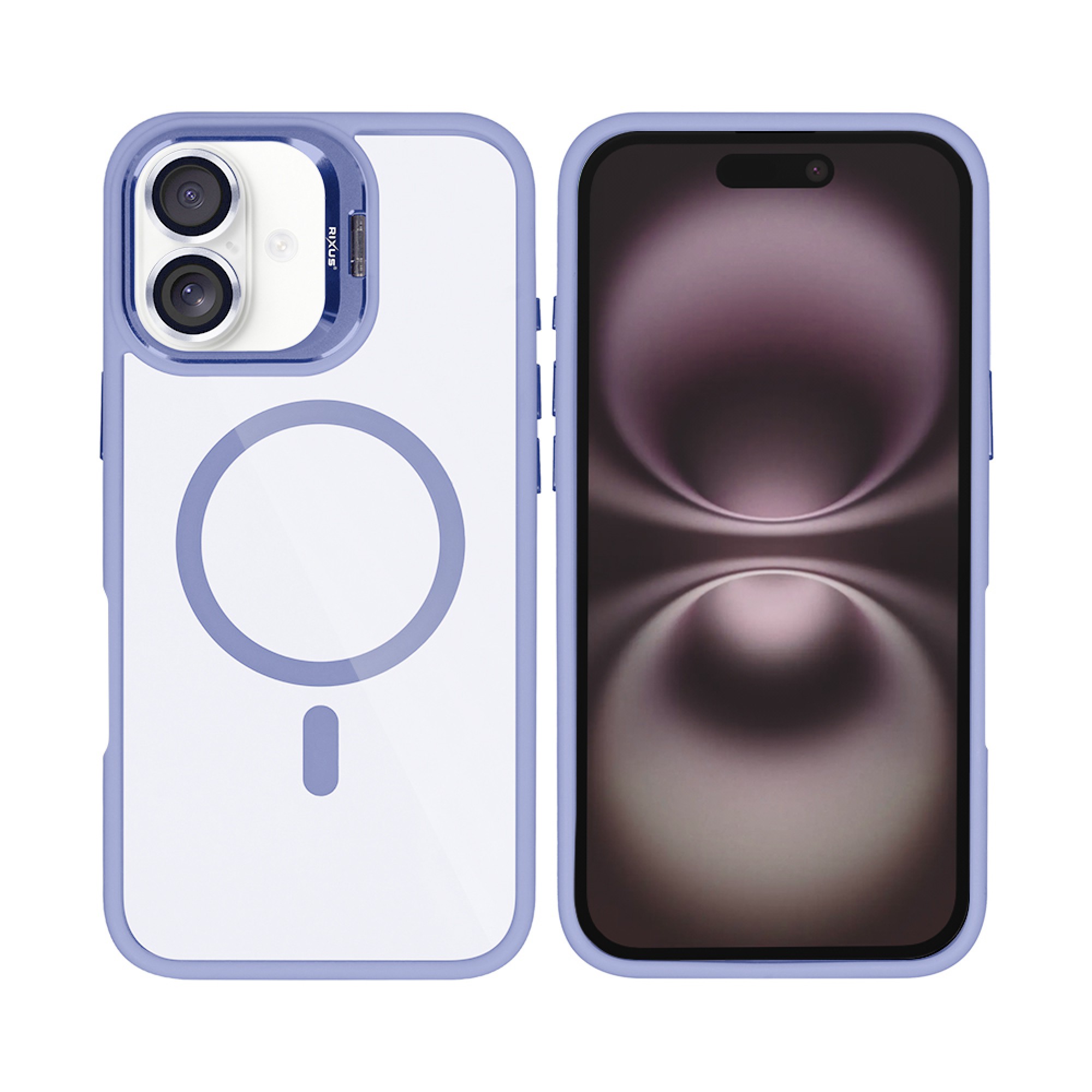 Rixus Classic 03 Case With MagSafe For Apple iPhone 17 Light Purple
