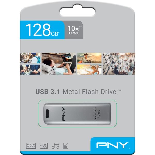 PNY Elite Steel USB 3.1 Stick 128GB