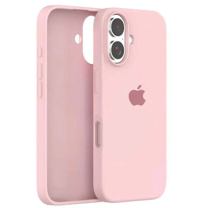 Apple iPhone 16 Silicone Case - Light Pink