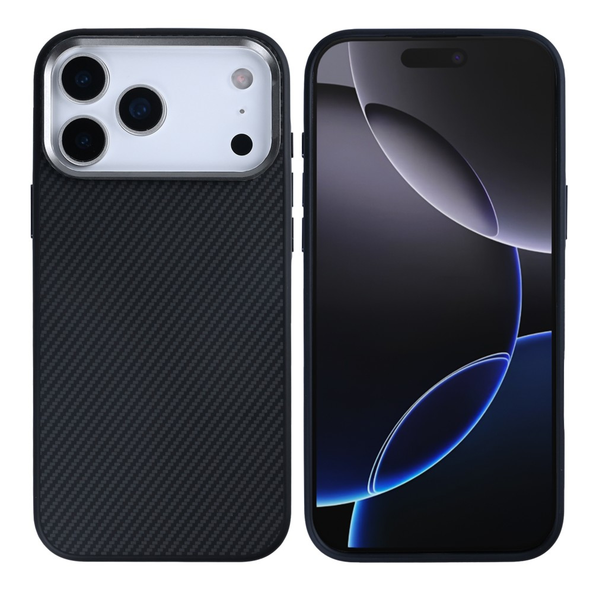 Rixus Mag Carbon With MagSafe For Apple iPhone 17 Pro Max Titanium Black
