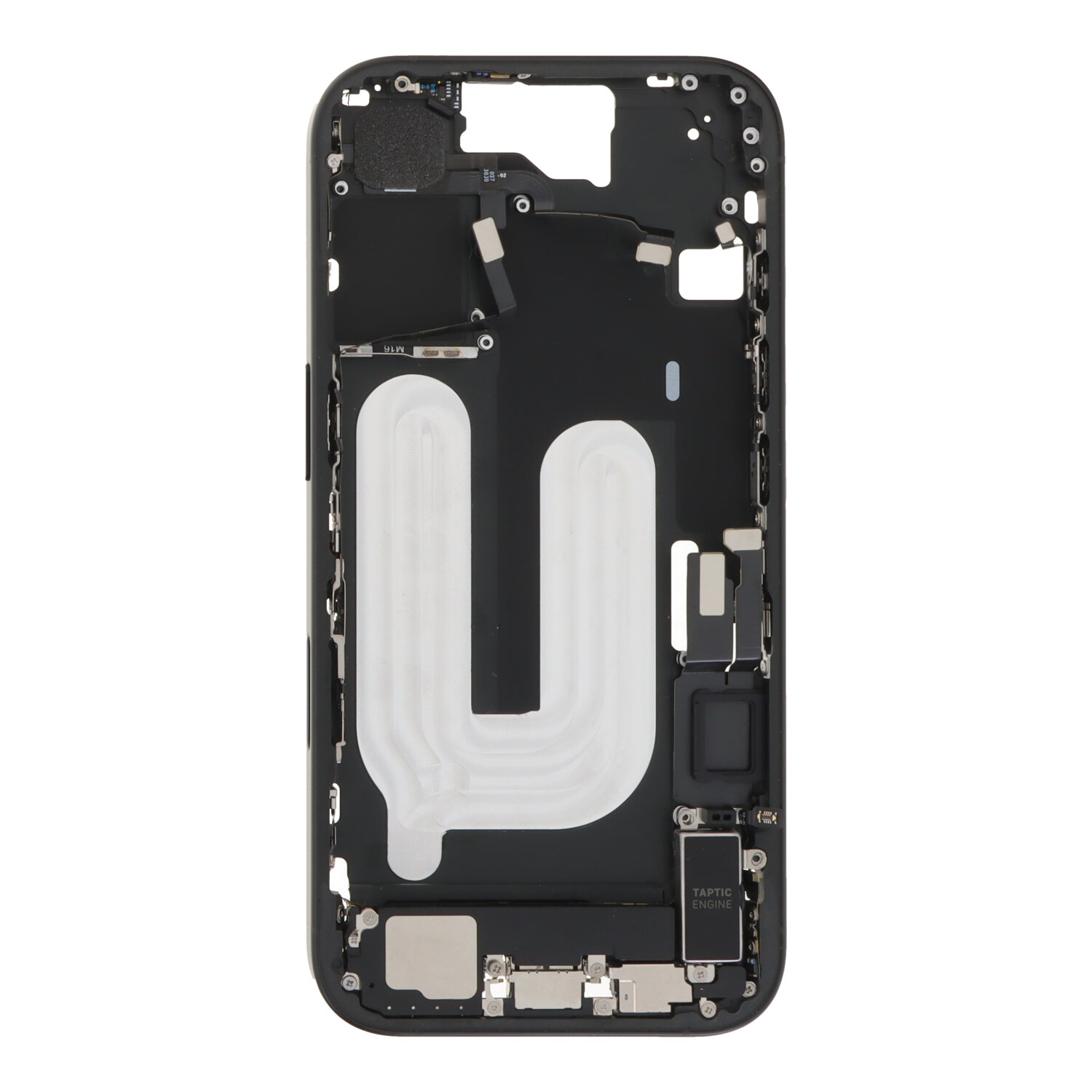 Apple iPhone 16 Midframe - With Small parts - Black pulled