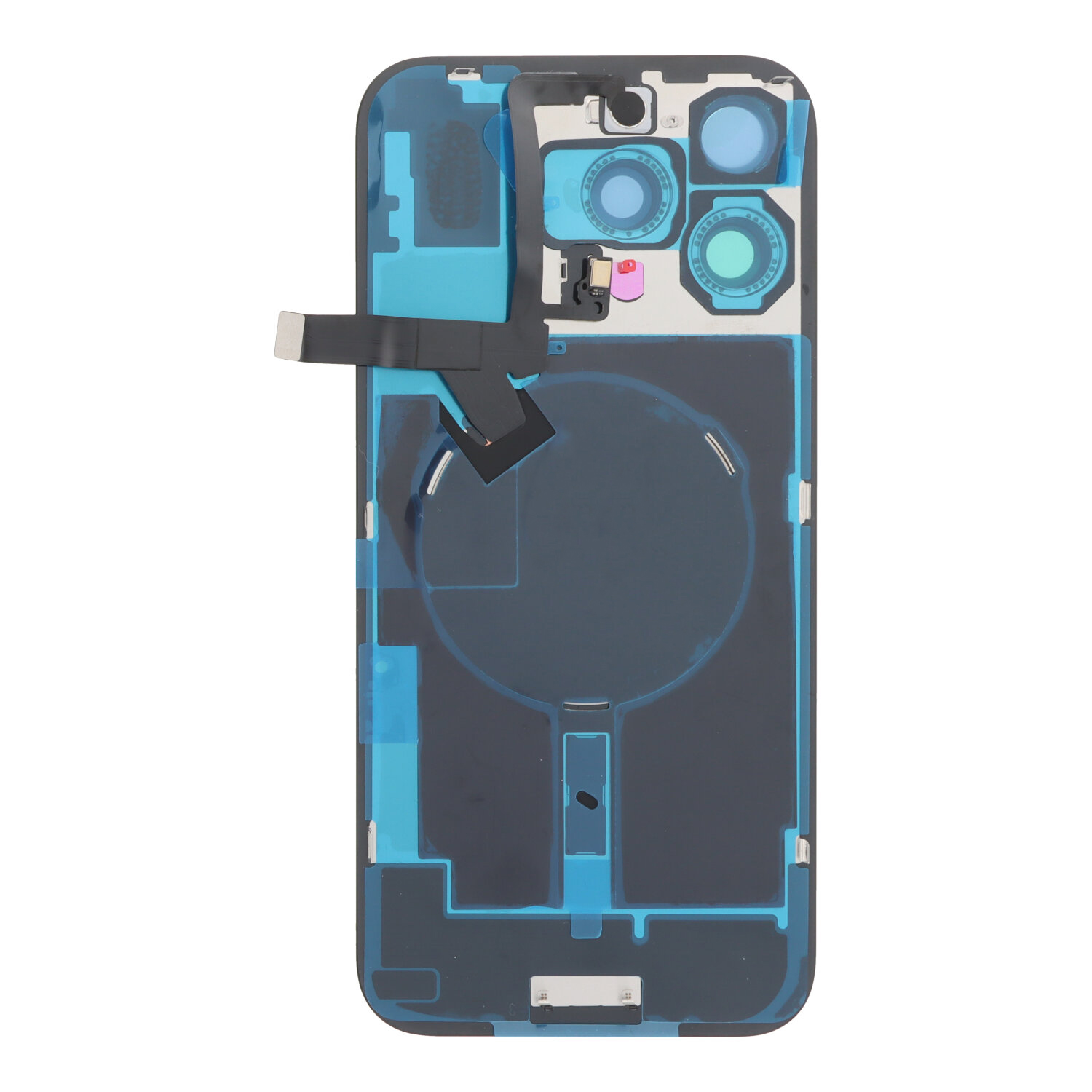 Apple iPhone 16 Pro Max Backcover Glass - With Flash Light Flex + Magsafe Magnets + Wireless Charging Flex - Natural
