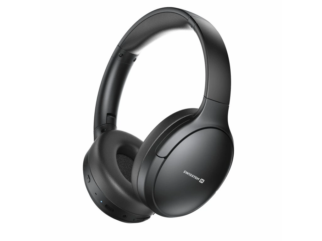 SWISSTEN Bluetooth sluchátka ANC Pure, černé 54400221