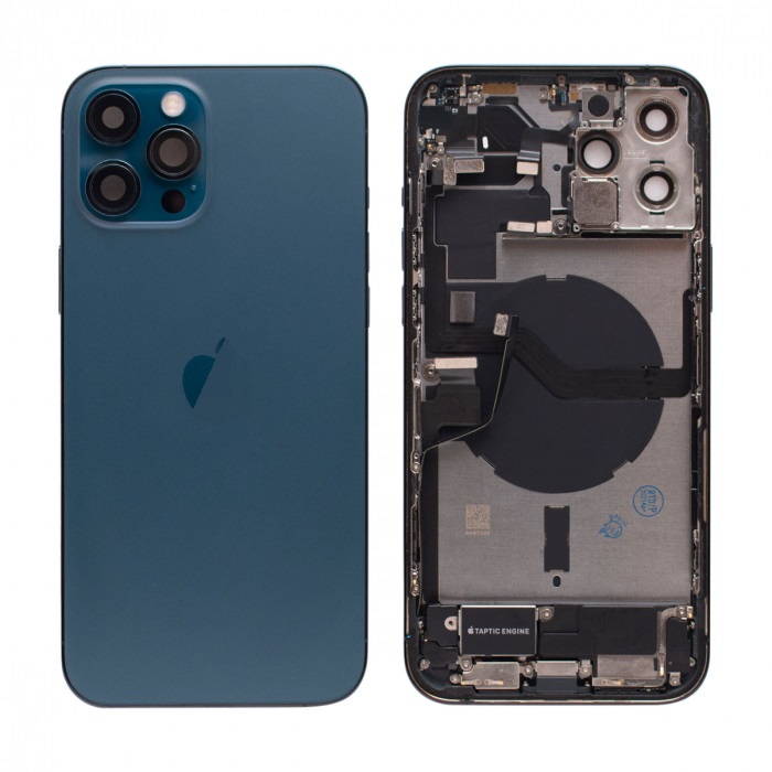 Apple iPhone 12 Pro Max Backcover - With Small Parts - Refurbished - Pacific Blue