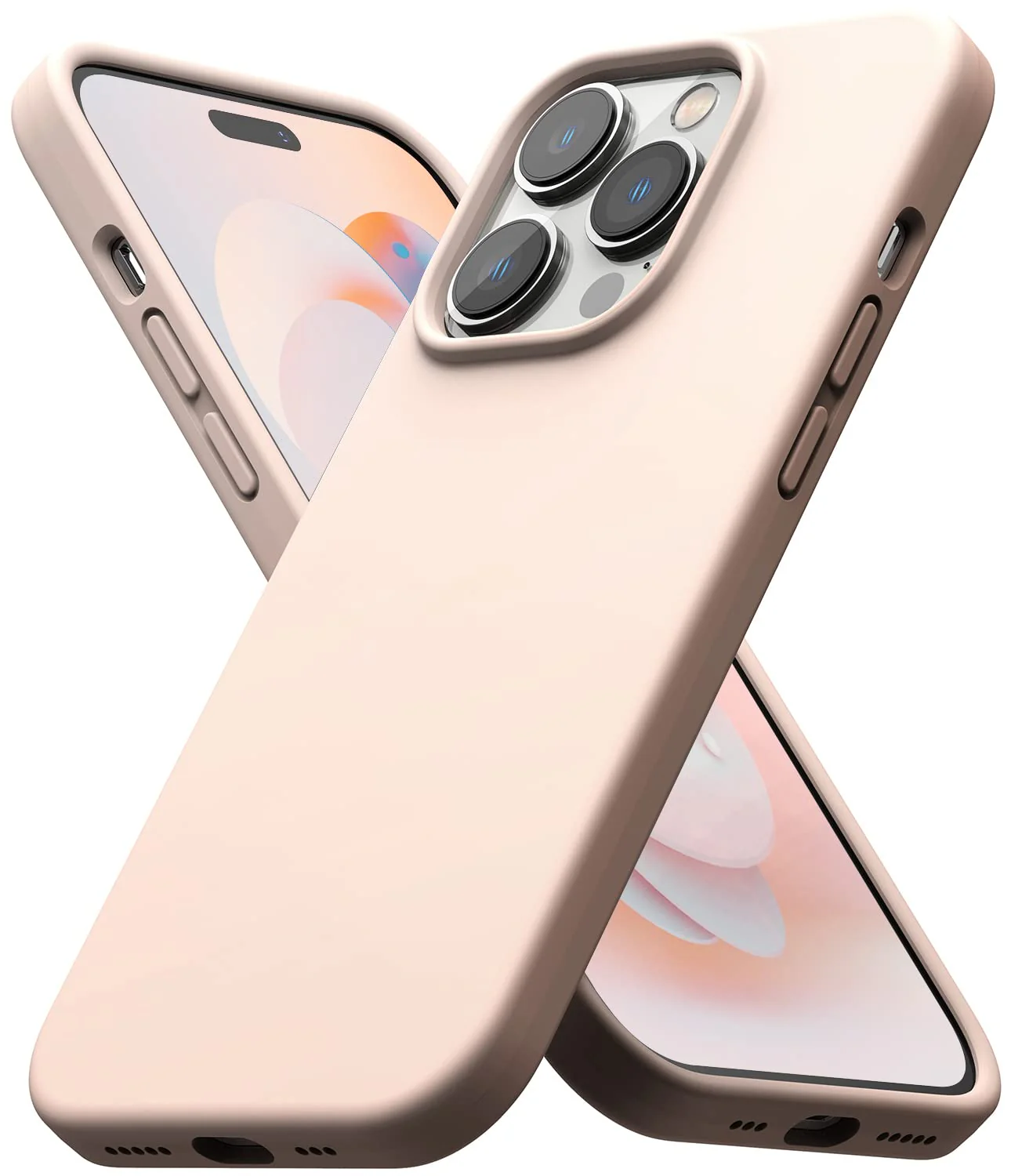 Apple iPhone 14 Pro Max Back Cover Case | Silicone - Pink Sand