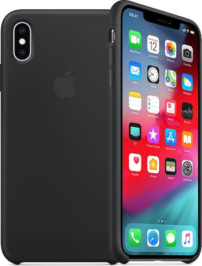 Apple Silicone Case Back Cover Silicone Black (iPhone XS Max)