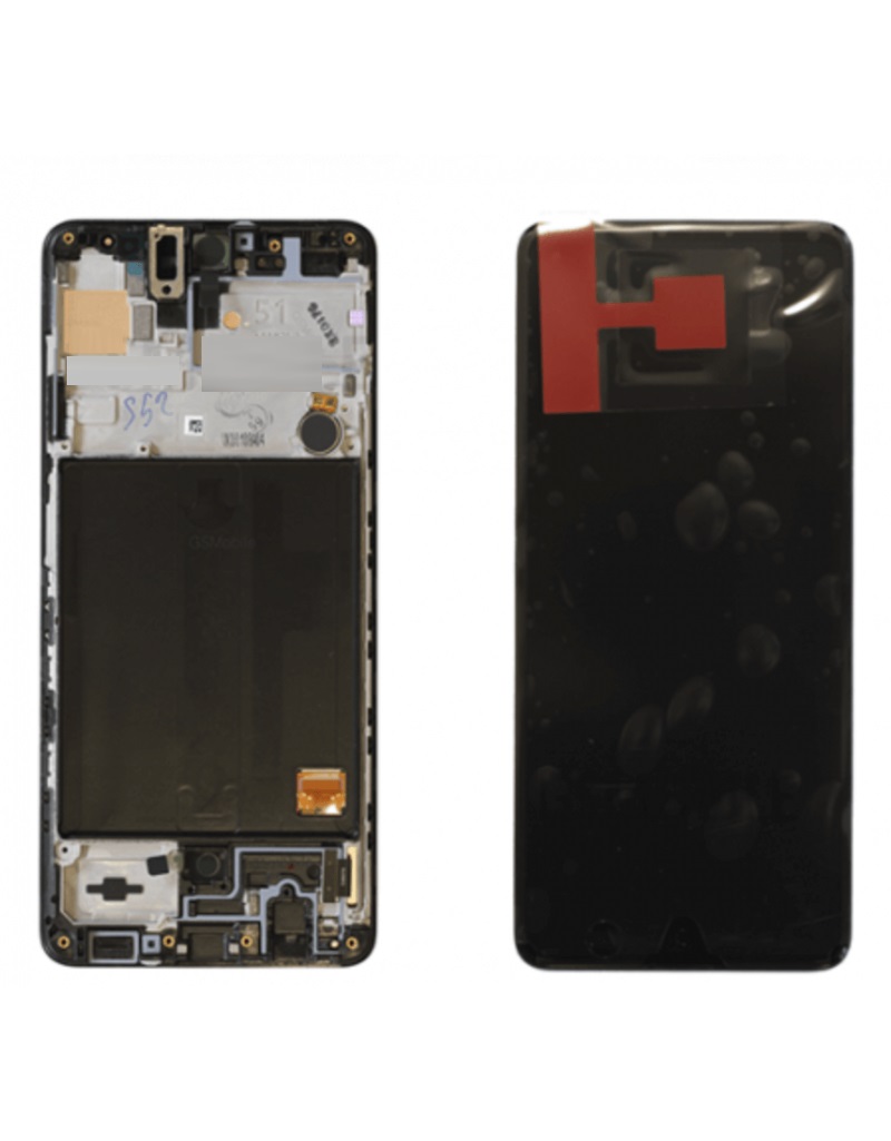 Samsung SM-A515F Galaxy A51 LCD Display + Touchscreen + Frame - GH82-21669A/GH82-21680A/GH82-22084A/GH82-22083A - Black