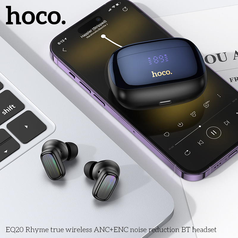 TWS headset “EQ20 Rhyme” ANC + ENC