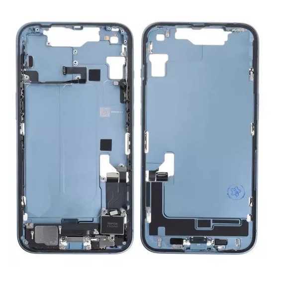 Apple iPhone 14 Plus Midframe - With Small Parts - Blue