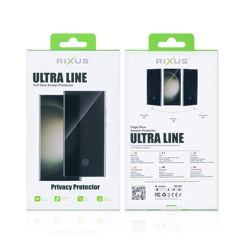 Rixus Privacy Ultra Line Tempered Glass For Samsung Galaxy S25 Ultra