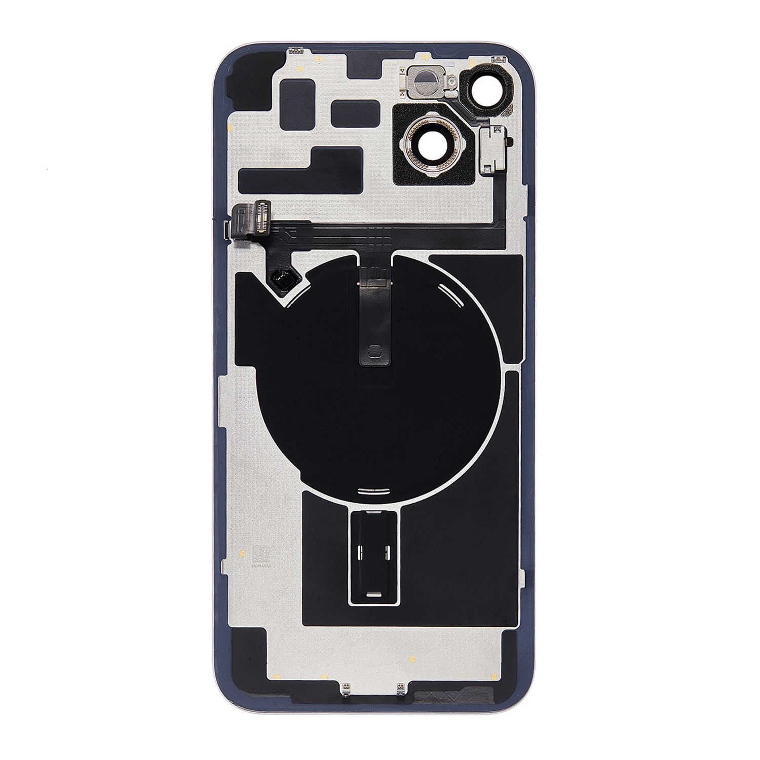 Apple iPhone 14 Plus Backcover Glass - With Flash Light Flex + Magsafe Magnets + Wireless Charging Flex - Blue