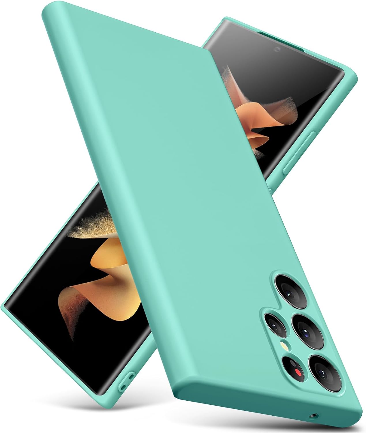 YSLBWLE for Samsung Galaxy S23 Ultra Case, Thin Liquid Silicone Case,Shockproof,Slim Thin Phone Case for Samsung Galaxy S23 Ultra,Full Body Screen Camera... Size:Samsung Galaxy S23 Ultra Color:Sea Blue