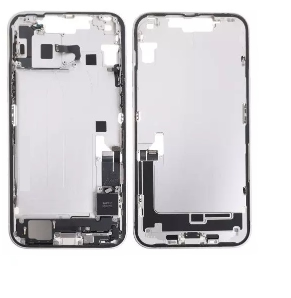 Apple iPhone 14 Plus Midframe - With Small Parts - Starlight OEM