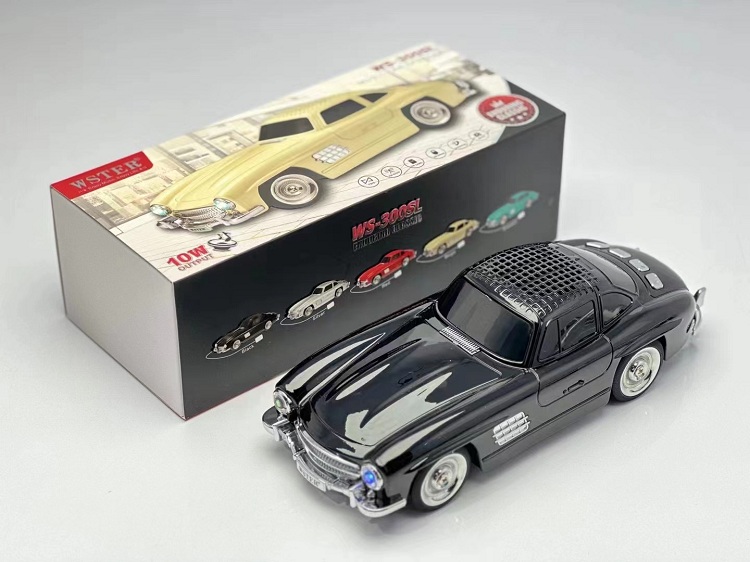 WESTER WS-300SL Enduring Classic Music Wireless Bluetooth Car Speaker with TF/USB/FM Radio 10W Output