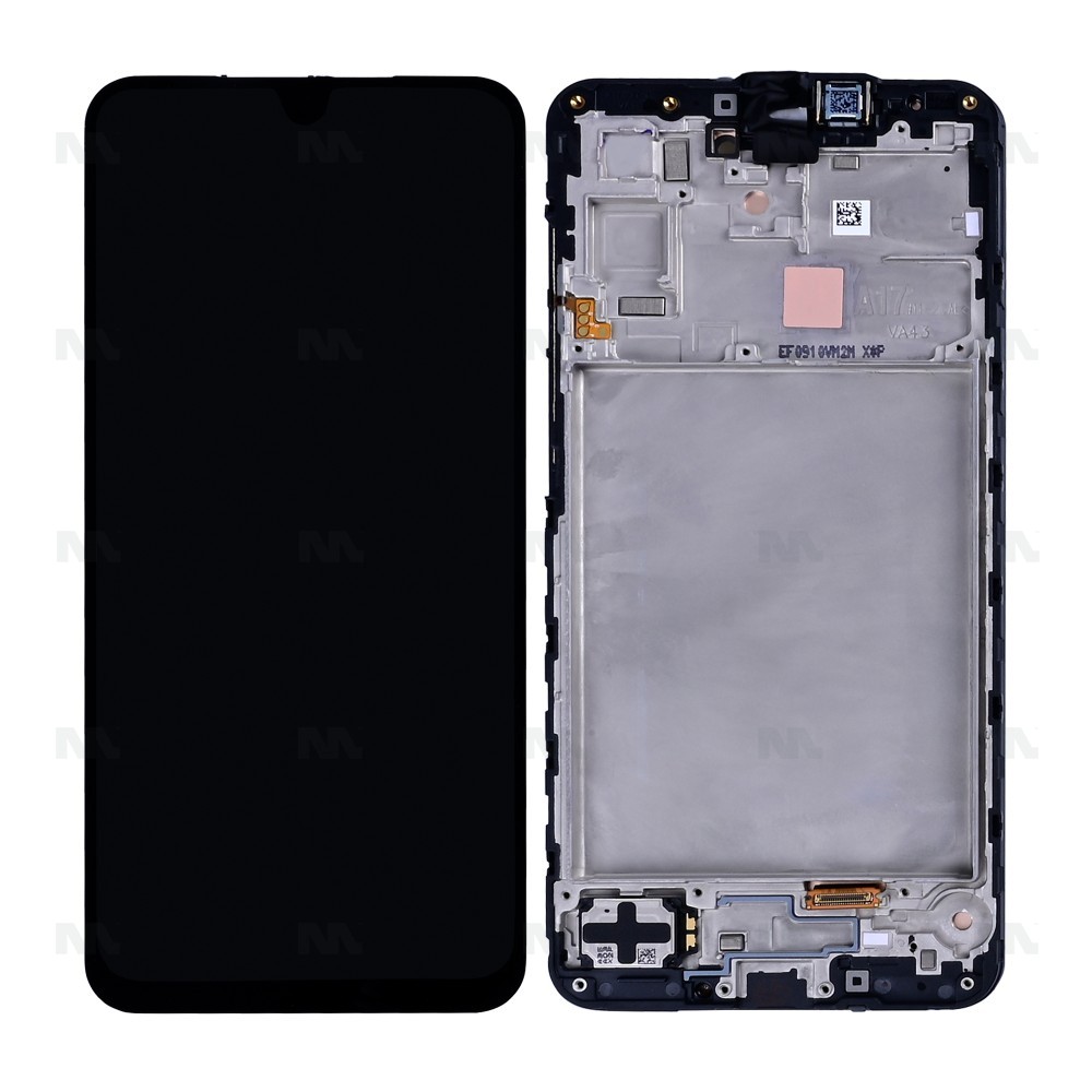 Samsung A17 4G A175F Display And Digitizer With Frame Black Service Pack