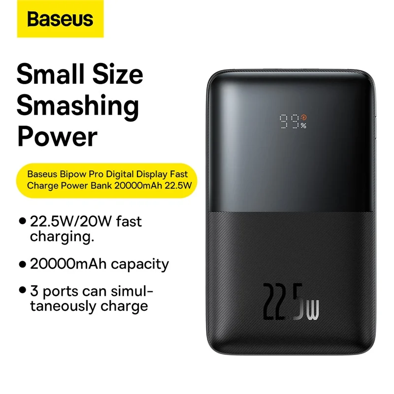 Baseus 20000mAh 22.5W Bipow Pro Digital Display Fast Charge
