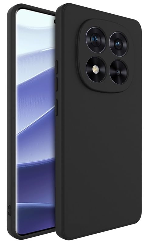 Designerz hub® Poco X7 5G Back Cover | Soft Silicone Slim Back Case for Poco X7 5G - Black