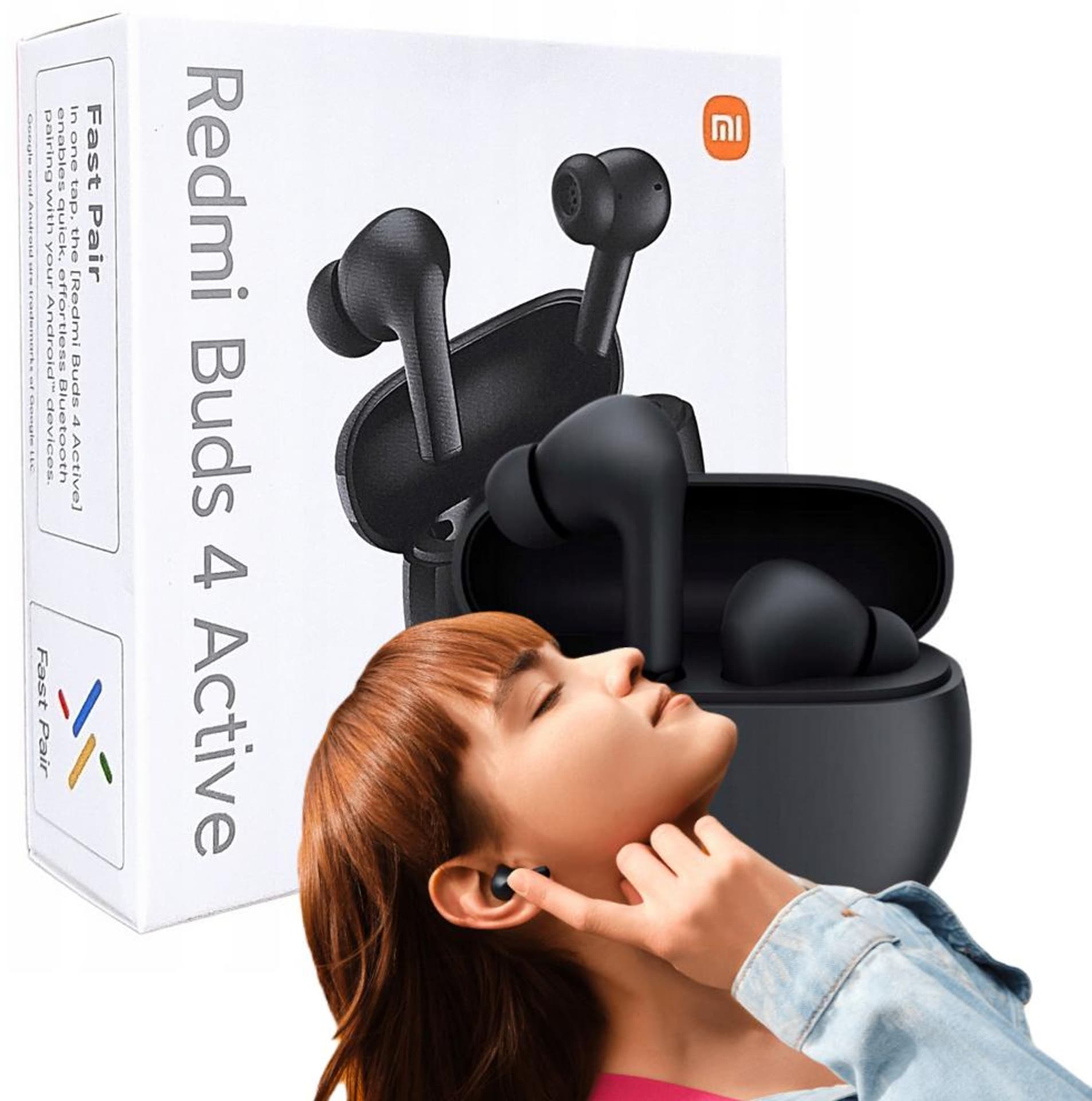 Xiaomi Redmi Buds 4 Active Headphones Wireless In-ear Calls/Music Bluetooth Black