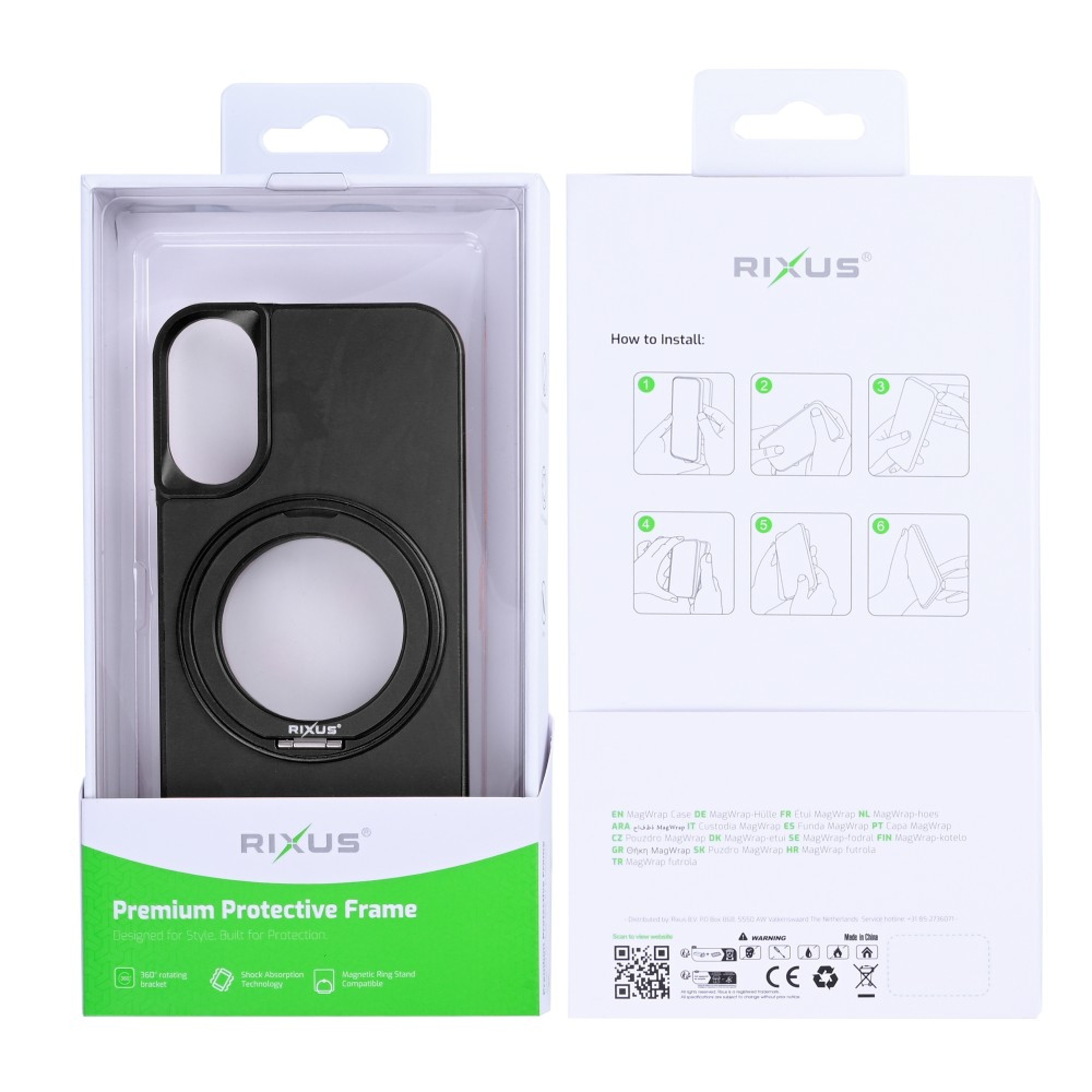 Rixus MagWrap Case For Apple iPhone 17 Black